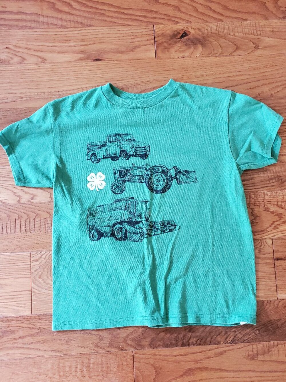 2 for $15 | National 4-H Council Youth Small Short Sleeved Farm Equipment Shirt